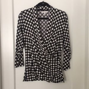Faux Wrap Blouse